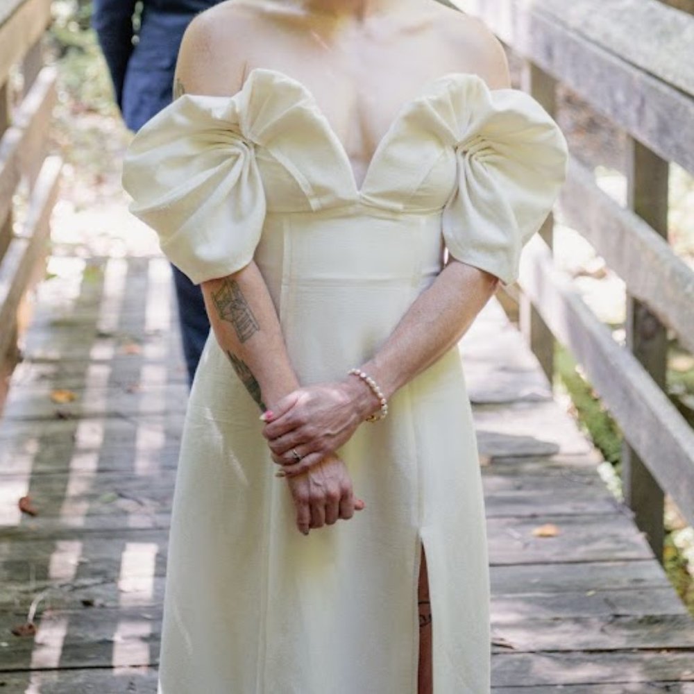 Cult Gaia Muna Dress Off-White Size 4 - Picture 5 of 11